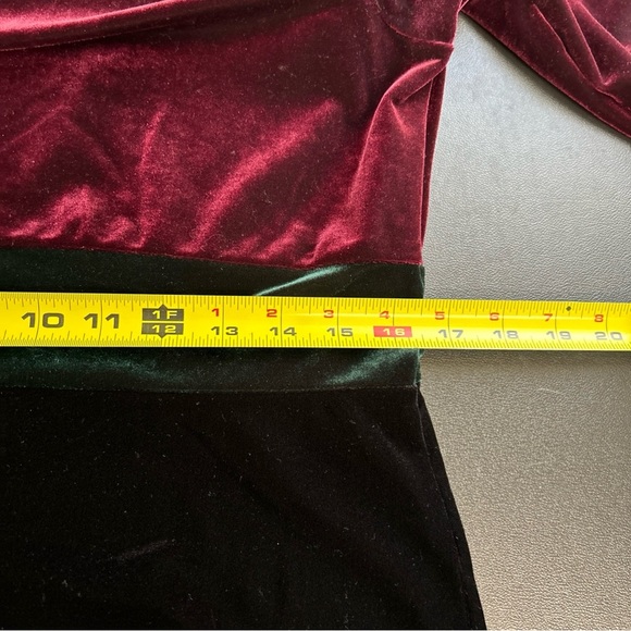 Talbots‎ Women’s Medium Color block Maxi Dress Minimalist Modesty Colorful Cozy - Picture 7 of 10